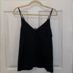 Cami NYC V Neck Tank with Lace Back
